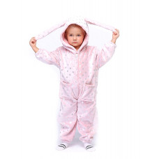 Кигуруми зайчик розовый на рост 130-135 пижама для девочек заяц
