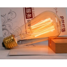 Лампочка накаливания st58 Лампа Эдисона Е27 40w DIY. Декоративный свет вольфрам