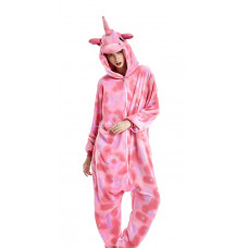 Пижама Единорог звездный розовый S на рост 145-155см на молнии кигуруми kigurumi костюм 