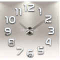 Настенные часы объемные 1м с римскими цифрами серебро  diy сделай сам зеркальные