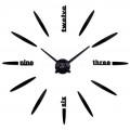 Часы 3d объемные разборные с полосками надписью черные  до 1м