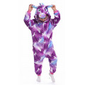 Пижама кигуруми для детей  Единорог фиолетовый единороги (змейка) на рост 105-120см