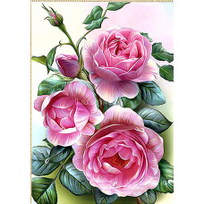Картина для выкладывания камнями Розовые розы размер 24*34см
