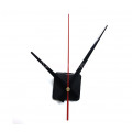 Часовой механизм маленький 16,3 см минутная стрелка цвет черный красная секундная