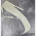 Накладной хвост блонд платиновый ровный №60 на ленте шиньон термо искусственный прямой