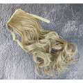 Накладной хвост блонд волнистый №18/613 на ленте шиньон термо искусственный