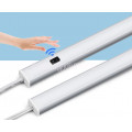 LED подсветка светильник для столешницы, шкафа, кладовки с сенсором движения 2шт по 50см теплый белый 220v