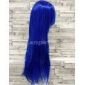 Парик синий ровный 80см искусственные волосы аниме карнавальный косплей cosplay 