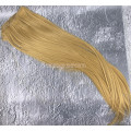 Волосы на заколках набор русый золотистый №27 ровные трессы  из 6 тресс 16 клипс