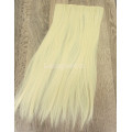 Трессы блонд ровные на ленте 60см 130г прямые искусственные термостойкие волосы на клипсах №613