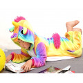 Пижама Единорог радужный разноцветный на рост 100см
