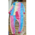 Пижама детская Единорог радужный светлый на рост 135- 140см Кигуруми