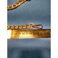 Цепочка-ручка для сумки  110 см 11мм цвет золото  металл с карабинами вес 187гр.