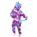 Пижама детская Единорог фиолетовый с рисунком на рост 125-130см Кигуруми