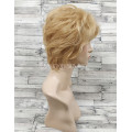 Парик из натуральных волос женский светлый короткий модель М12 натуральные волосы 