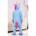 Пижама детская Единорог голубой на рост 135-140 см Кигуруми